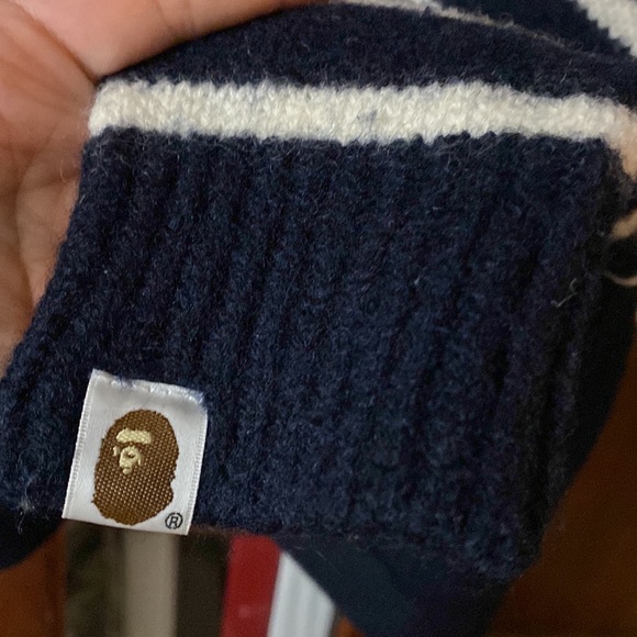 Bape 100% Wool Men’s Cardigan Size M - Picture 13 of 17